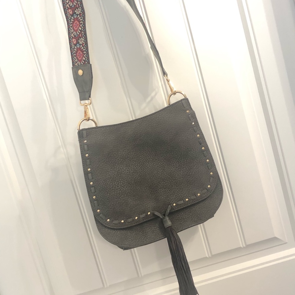 Steve Madden cross body bag with guitar strap
